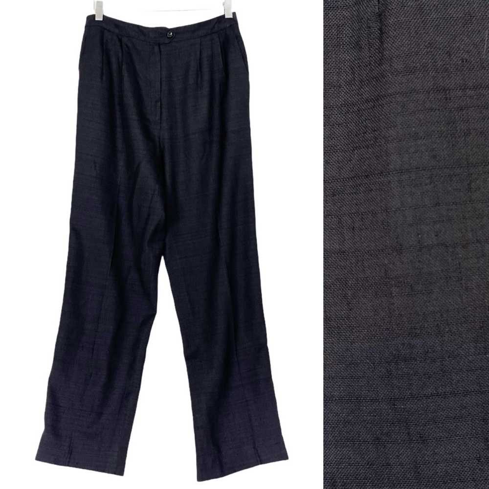 🌈VINTAGE Import Image Black Linen Straight